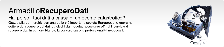 Recupero dati da dischi danneggiati came bianca